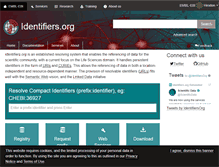 Tablet Screenshot of identifiers.org